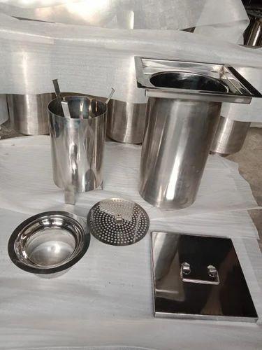 SS Square Drain Trap 350x350x505mm in Vasai - Construction & Real Estate