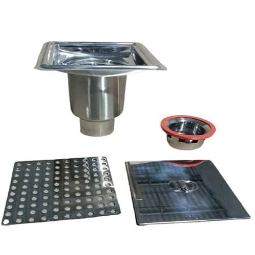 SS Drain Trap Stainless Steel 150mm x 150mm x 225mm for Sanitary Ware in Vasai - Construction & Real Estate
